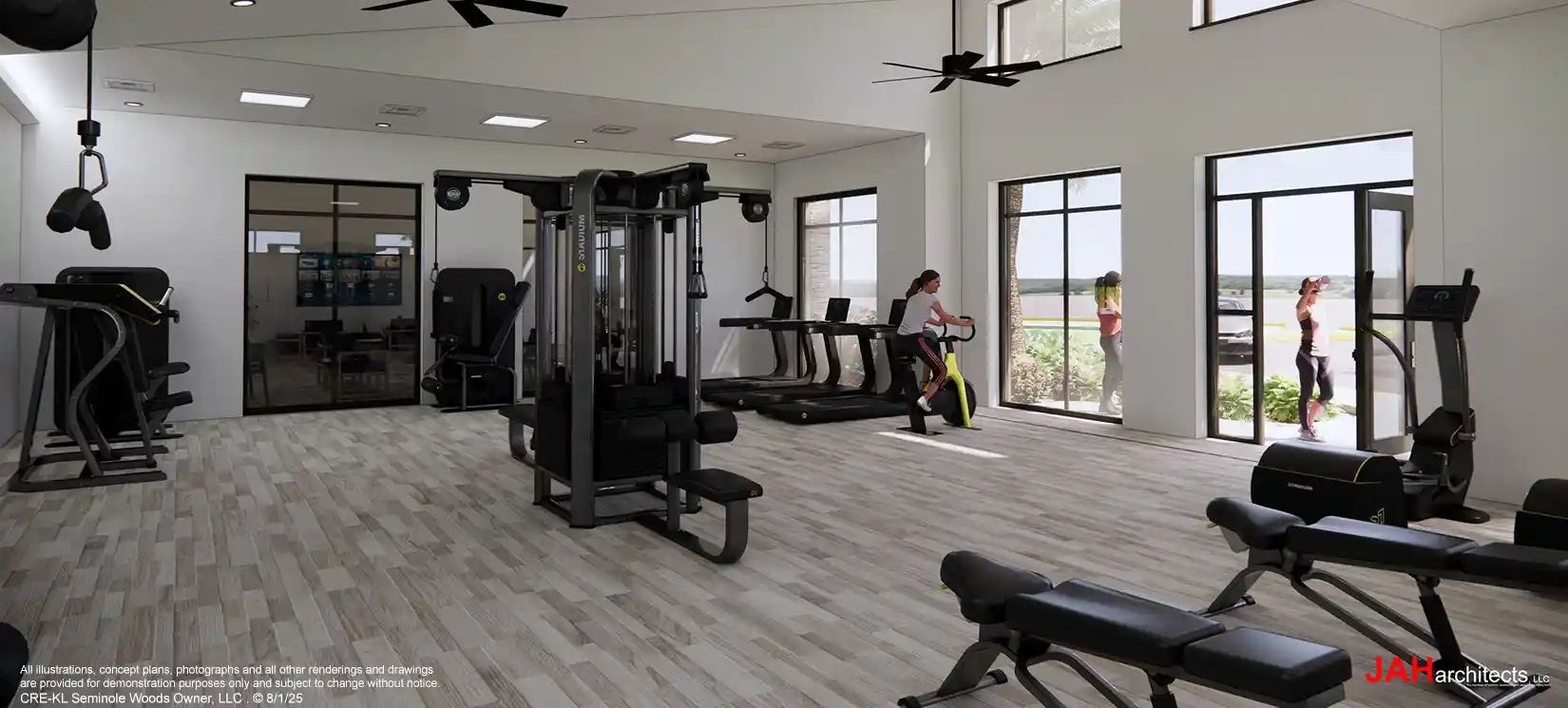 The Fitness Room at the Amenity Center at Seminole Palms in Palm Coast Fl